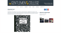 Desktop Screenshot of gentlemenofthecollege.com