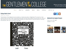 Tablet Screenshot of gentlemenofthecollege.com